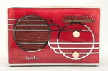 Sparton 500C Red Cloisonné Art Deco Radio with Catalin Case